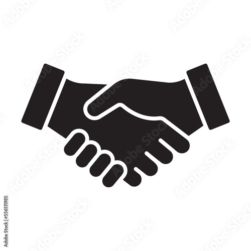 handshake glyph icon