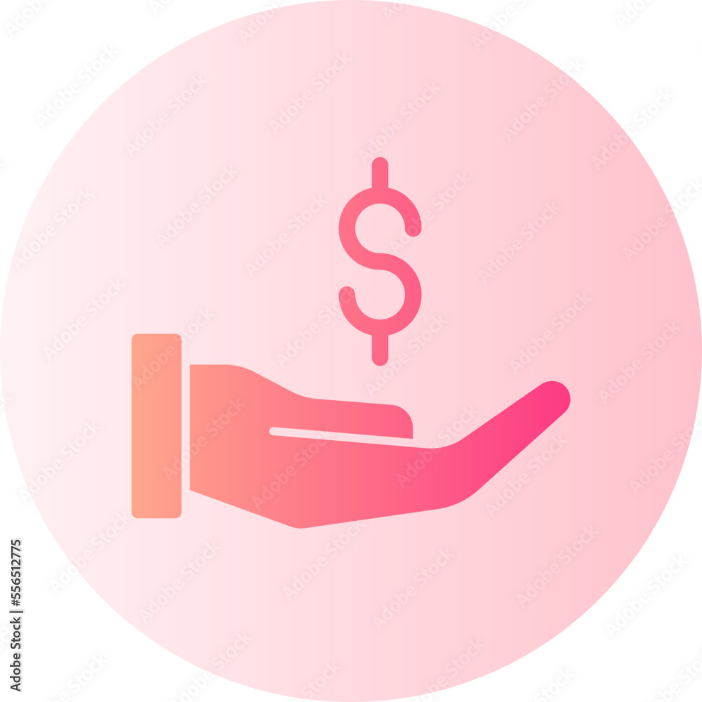 income gradient icon income gradient icon