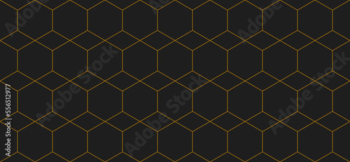 Vector seamless cubic hexagon pattern. Abstract geometric low poly background. Stylish grid texture.