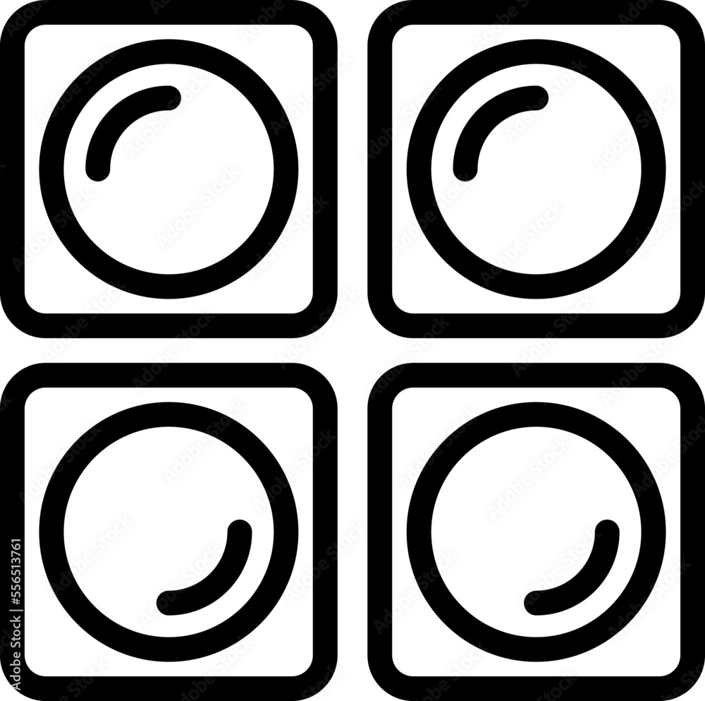 Makeup icon outline vector. Cream brush. Care powder Makeup icon outline vector. Cream brush. Care powder