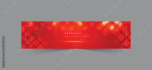Linkedin banner modern red abstract background design