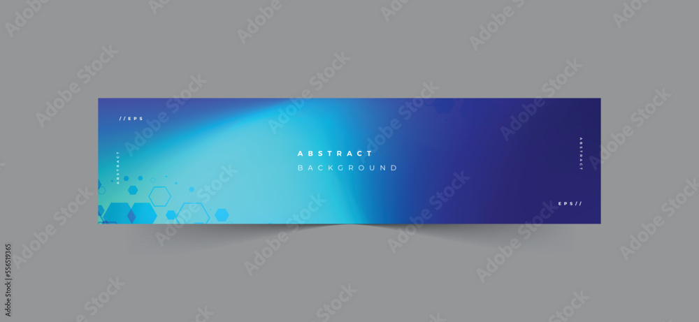 Fototapeta premium Linkedin banner technology abstract background