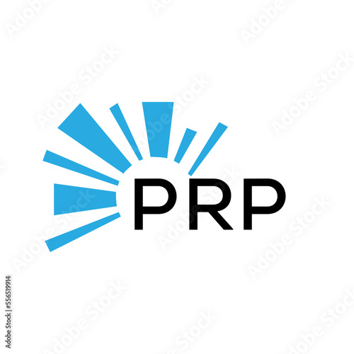 PRP letter logo. PRP blue image on white background and black letter. PRP technology  Monogram logo design for entrepreneur and business. PRP best icon.
