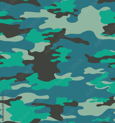  trendy camouflage pattern, background repeat, vector modern print.