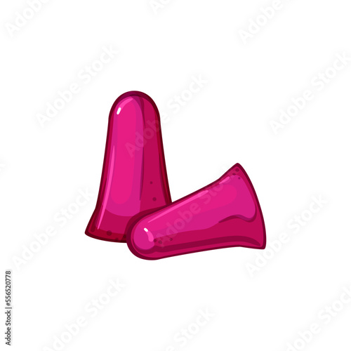care earplugs noise cartoon. care earplugs noise sign. isolated symbol vector illustration