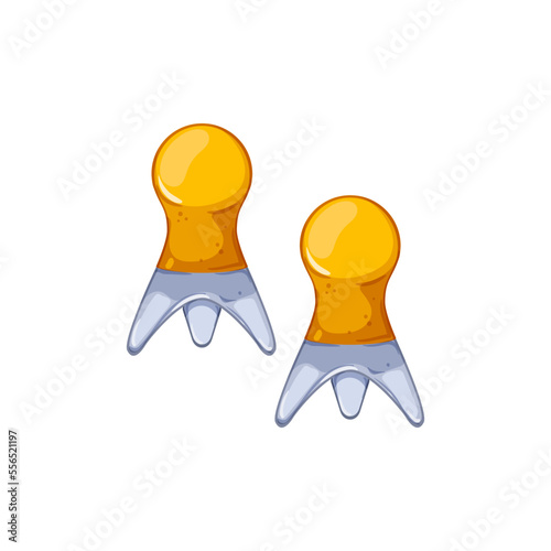 plug earplugs noise cartoon. plug earplugs noise sign. isolated symbol vector illustration