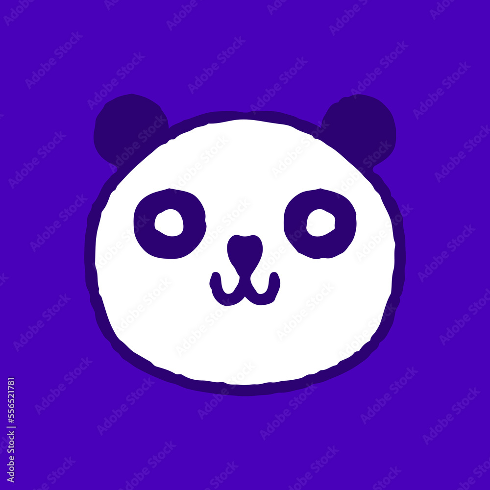 Cute panda bear head doodle cartoon, illustration for t-shirt, sticker, or apparel merchandise. With modern pop and urban style. Cute panda bear head doodle cartoon, illustration for t-shirt, sticker, or apparel merchandise. With modern pop and urban style.
