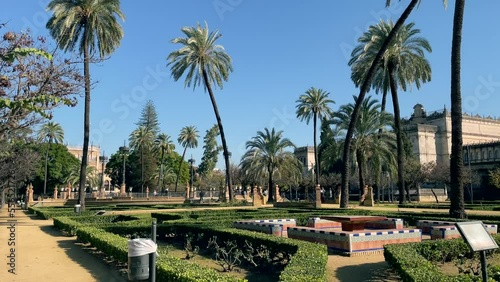 Parque de Maria Luisa yPabellon Mudejar. photo