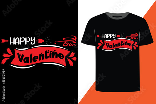 Valentine print-ready t-shirt design 