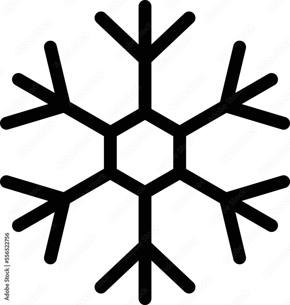 Snow icon vector. snowflake icon Snow icon vector. snowflake icon