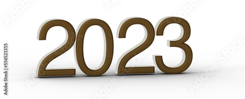 Happy New Year 2023 Text Typography Design Patter,