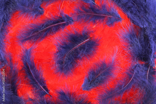 Background - small red and blue plumes situated irregularly