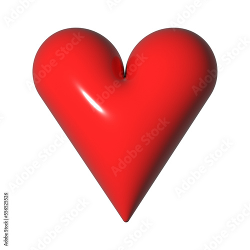 3D Realistic Red Heart