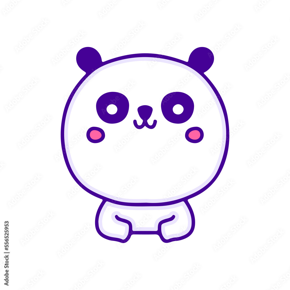 Cute baby panda bear doodle art, illustration for t-shirt, sticker, or apparel merchandise. With modern pop and kawaii style. Cute baby panda bear doodle art, illustration for t-shirt, sticker, or apparel merchandise. With modern pop and kawaii style.