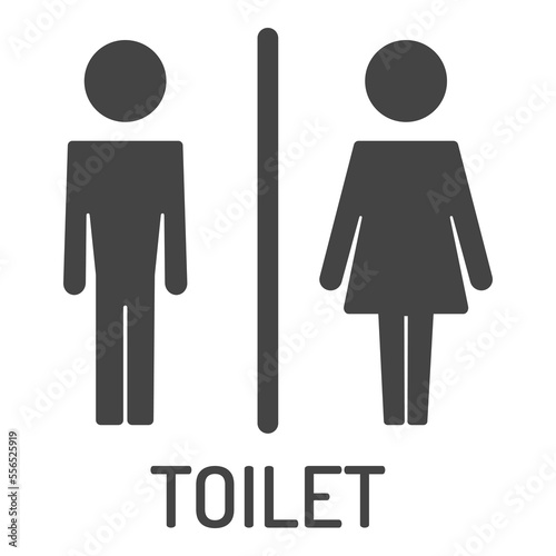 Public toilet sign. WC icon. Vector WC toilet door plate icon.