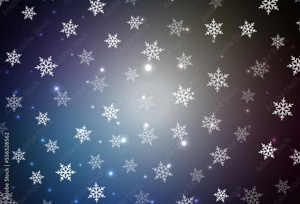 Dark BLUE vector layout in New Year style. Dark BLUE vector layout in New Year style.