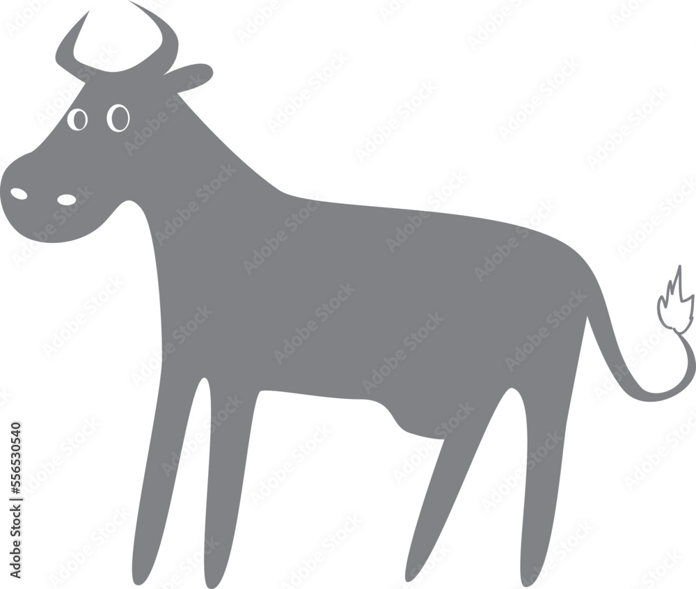 Simple cow for logo, emblems Simple cow for logo, emblems
