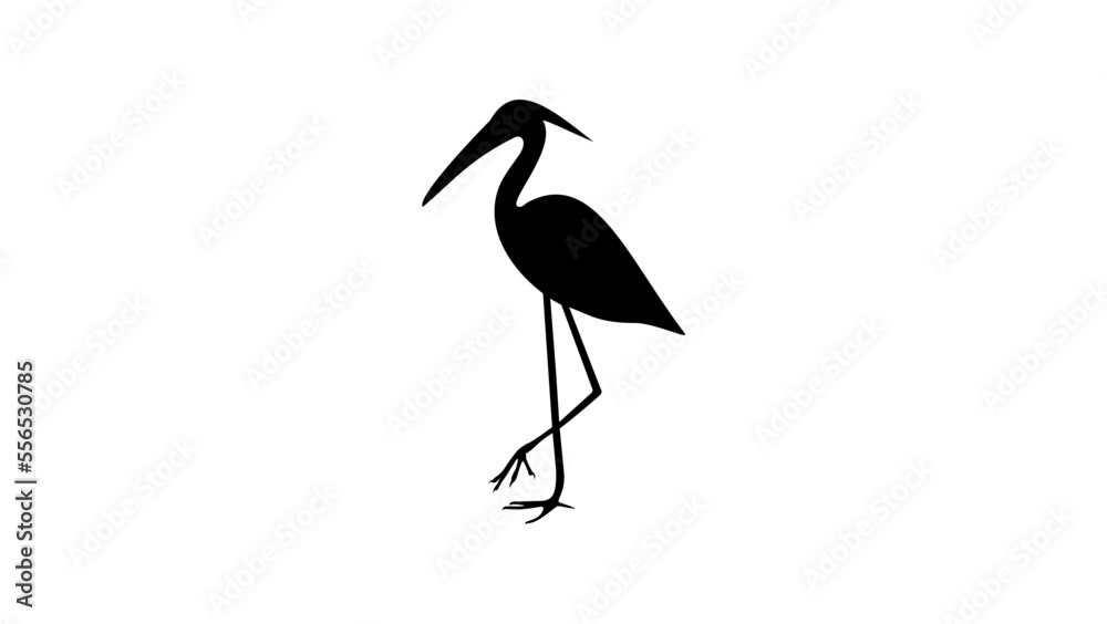 Fototapeta premium Heron silhouette
