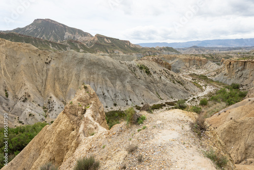 Tabernas desert landscape in Andalusia, Spain