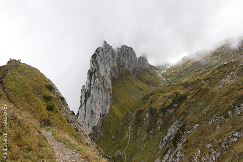 Obraz premium Saxer Luecke, the Swiss Alps, Appenzell 
