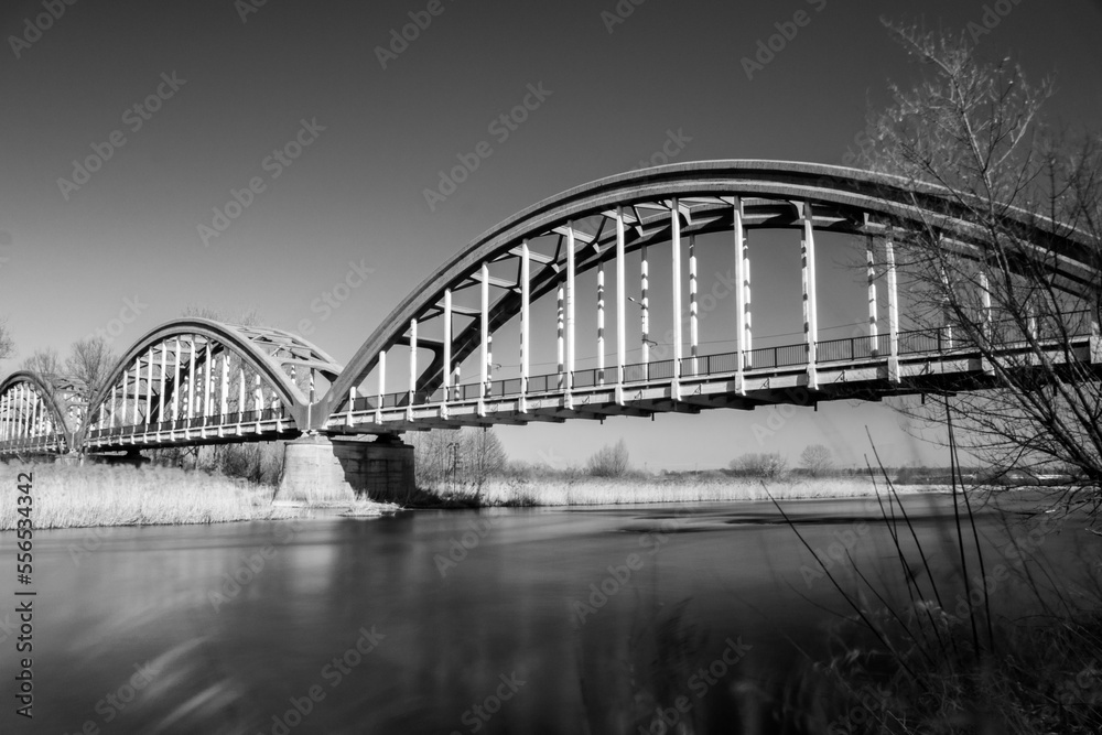 Fototapeta premium old bridge over river