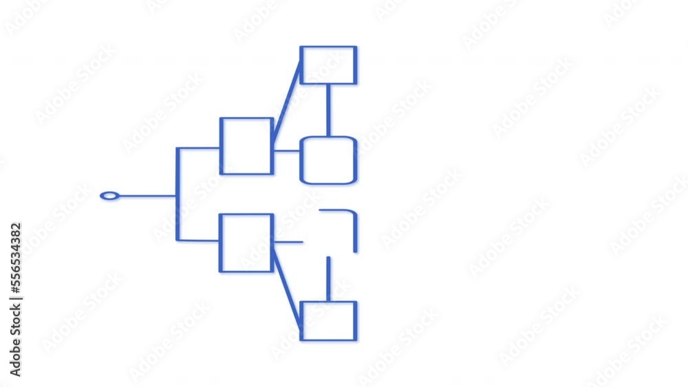 Decision tree, flow chart, diagram self drawing animation. Decision tree, flow chart self drawing animation. Luma matte, alpha channel. Isolated design element. Coloured, blue Decision tree, flow chart, diagram self drawing animation. Decision tree, flow chart self drawing animation. Luma matte, alpha channel. Isolated design element. Coloured, blue
