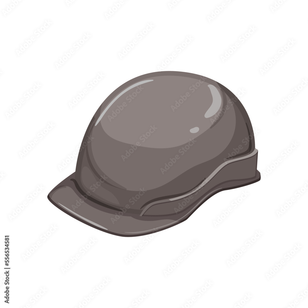 Fototapeta premium head helmet builder cartoon. head helmet builder sign. isolated symbol vector illustration