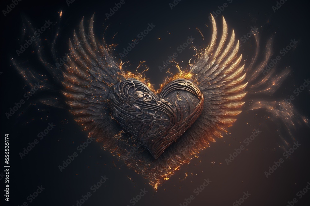 20900 Angel Wings Heart Stock Photos Pictures  RoyaltyFree Images   iStock