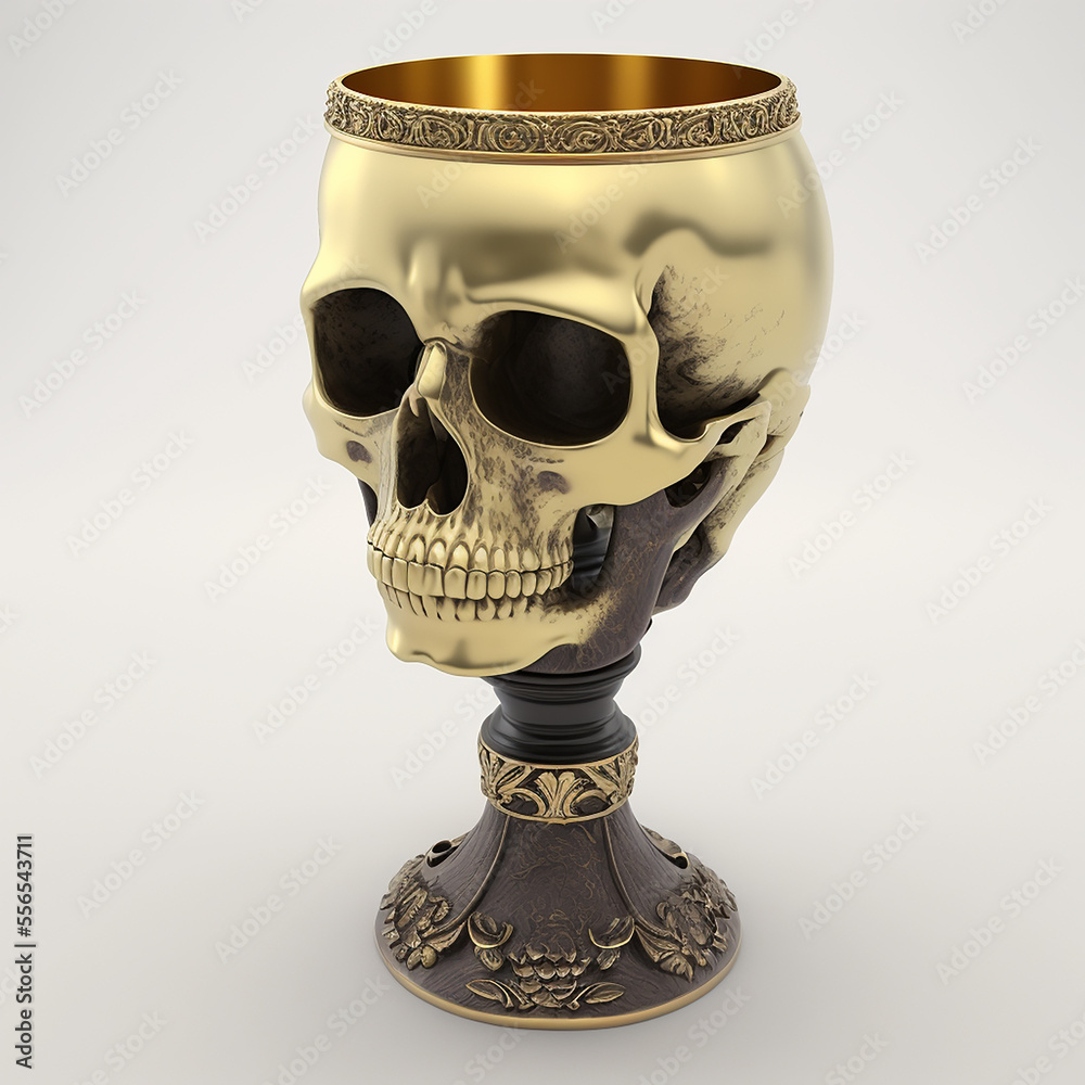 
Cup for drinks from a human skull