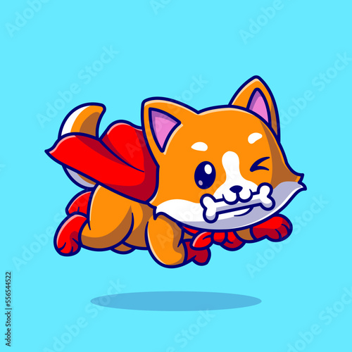 Cute Corgi Dog Super Bite Bone Cartoon Vector Icon
Illustration. Animal Fashion Icon Concept Isolated Premium
Vector. Flat Cartoon Style