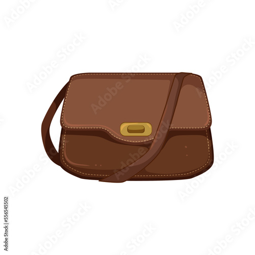 glamour leather bag women cartoon. glamour leather bag women sign. isolated symbol vector illustration