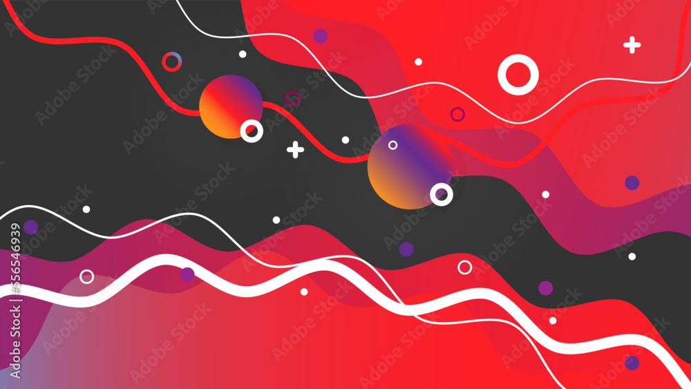 Dynamic Fluid Wave Modern Abstract Background, Dynamic geometric shapes compositions, Flat and clean style, Applicable for any graphic works. Dynamic Fluid Wave Modern Abstract Background, Dynamic geometric shapes compositions, Flat and clean style, Applicable for any graphic works.