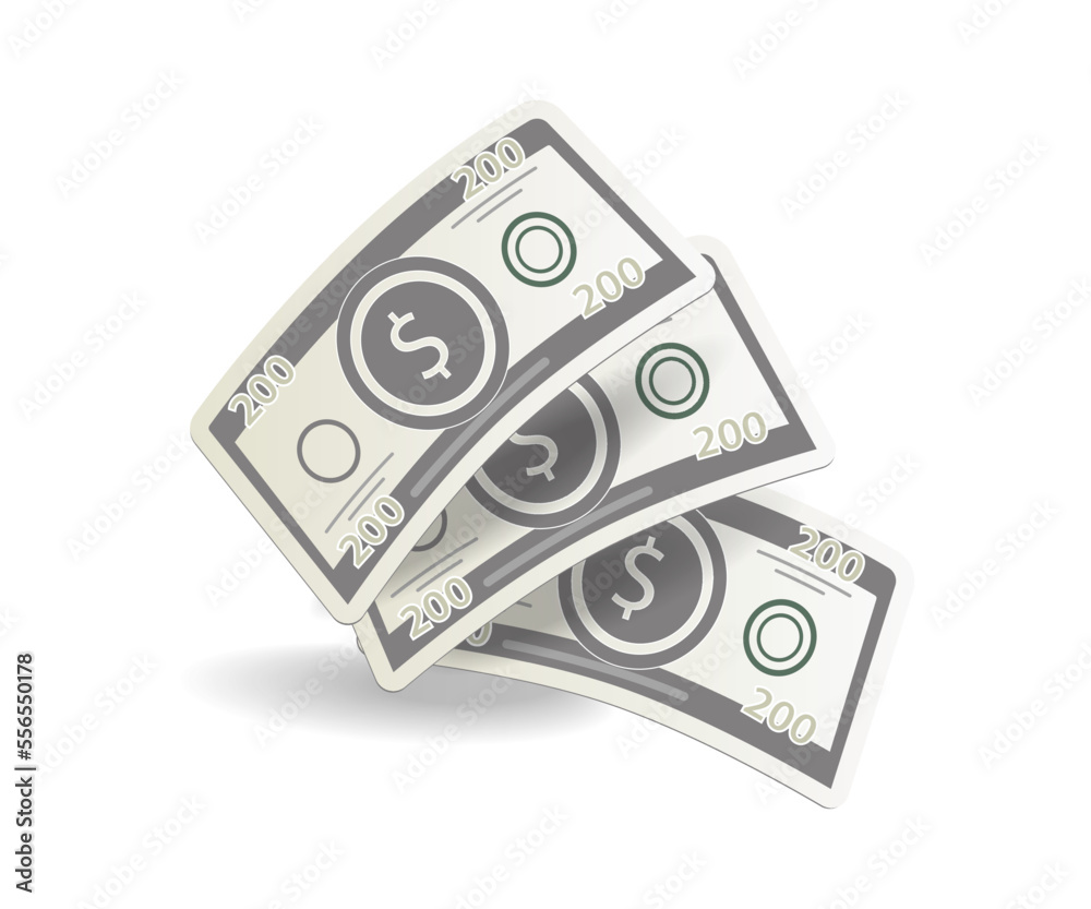 Fototapeta premium Flat isometric 3d illustration money line concept