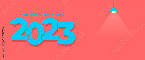 Happy New Year Banner Template or background. Suitable to use on New Year event. Also suitable for uploading social media at New Year event