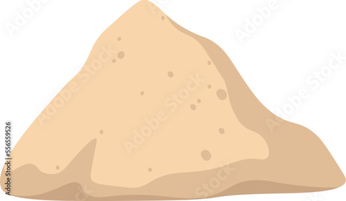 Desert sand flat icon Ancient symbol