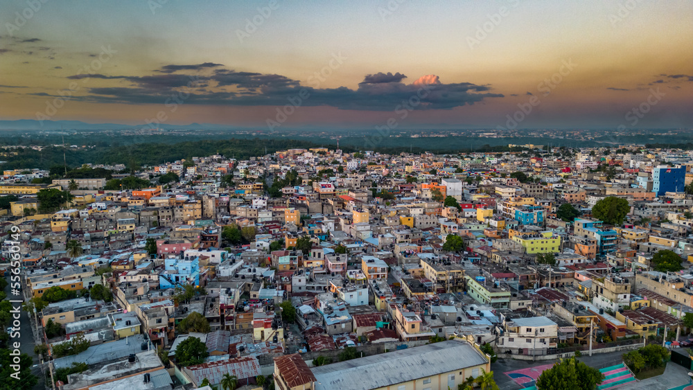 Fototapeta premium Barrio de Cristo Rey, Santo Domingo, Republica Dominicana.