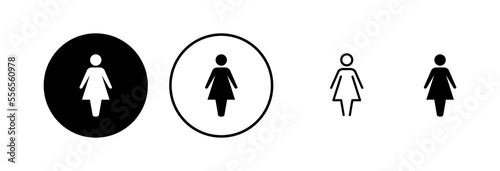 Female icon vector illustration. woman sign and symbol