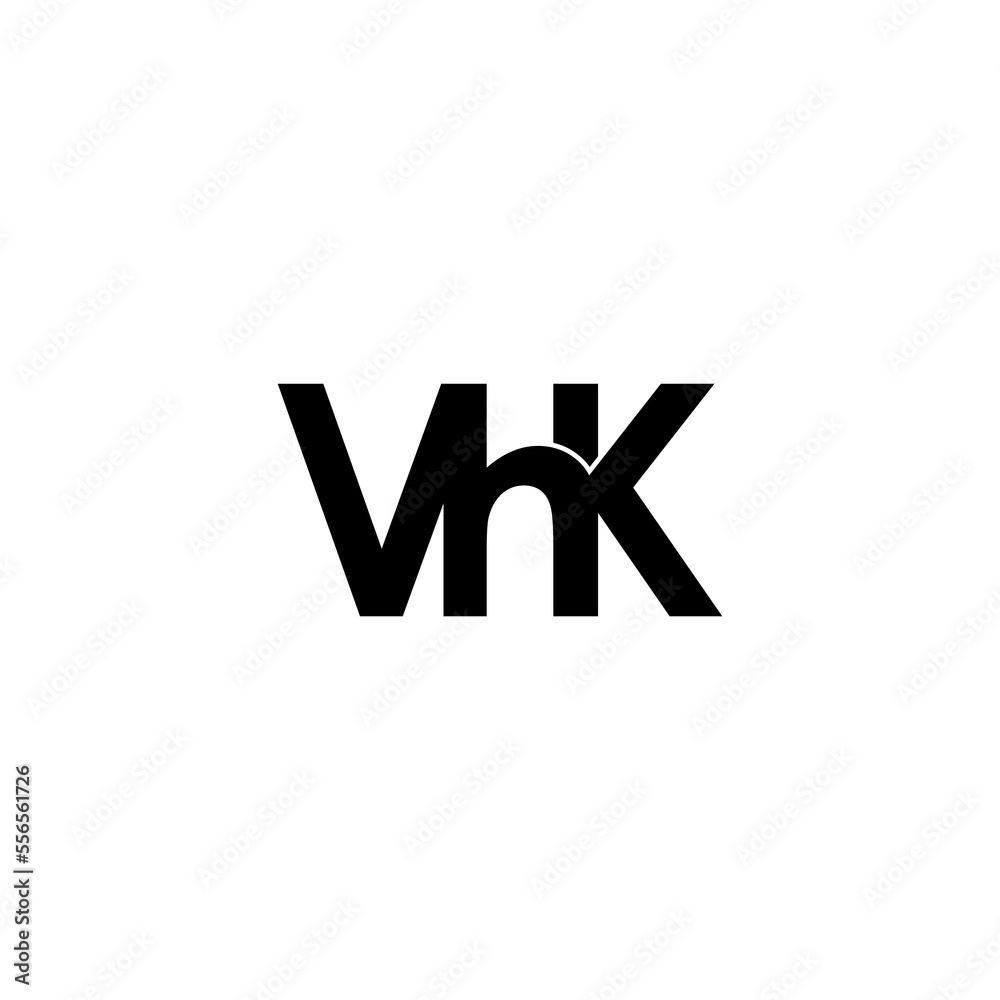 vhk letter initial monogram logo design vhk letter initial monogram logo design