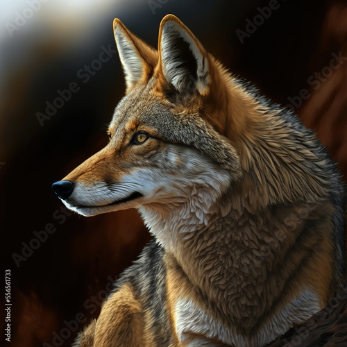 Coyote generated by generative AI