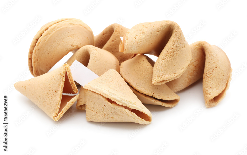 Fortune cookies on white background Fortune cookies on white background