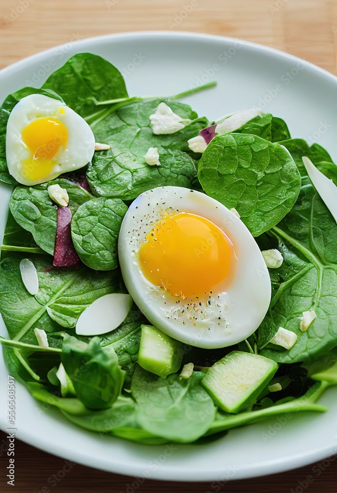 Spinach Salad with Egg (Generative AI) Spinach Salad with Egg (Generative AI)