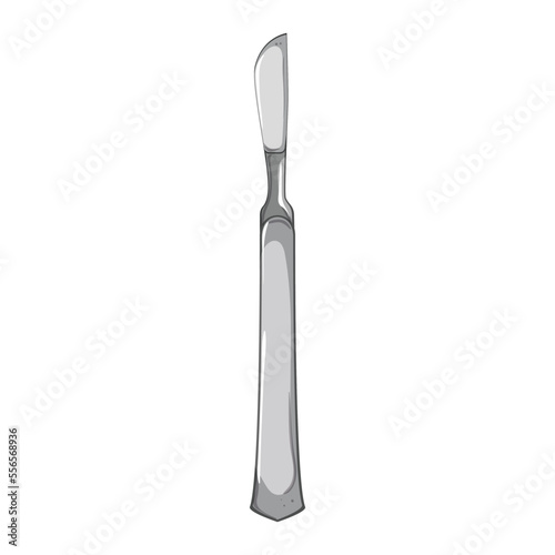 hospital scalpel surgery cartoon. hospital scalpel surgery sign. isolated symbol vector illustration
