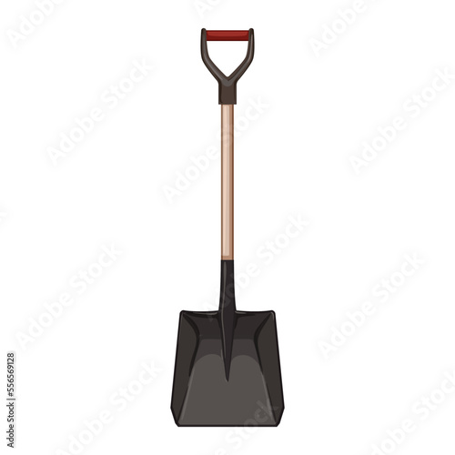 work shovel tool cartoon. work shovel tool sign. isolated symbol vector illustration