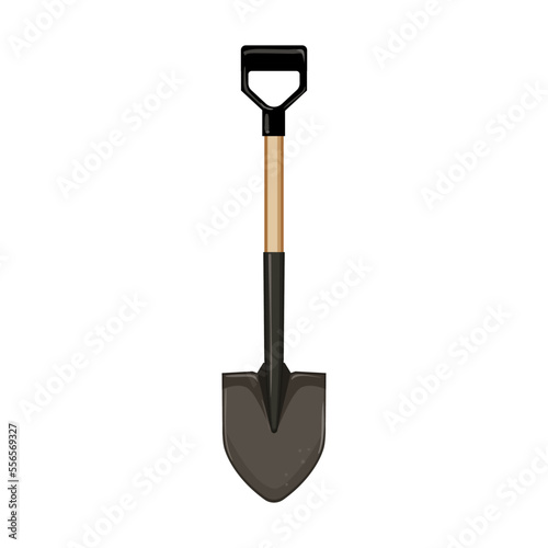 gardening shovel tool cartoon. gardening shovel tool sign. isolated symbol vector illustration