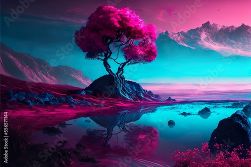 Tranquil tree (ai generated)