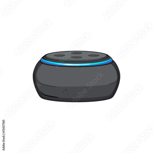 assistant smart speaker cartoon. assistant smart speaker sign. isolated symbol vector illustration