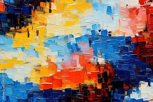 abstract colorful background with splashes, artist palette