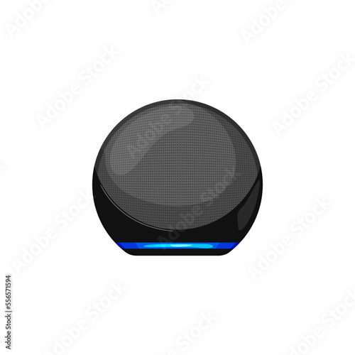 music smart speaker cartoon. music smart speaker sign. isolated symbol vector illustration