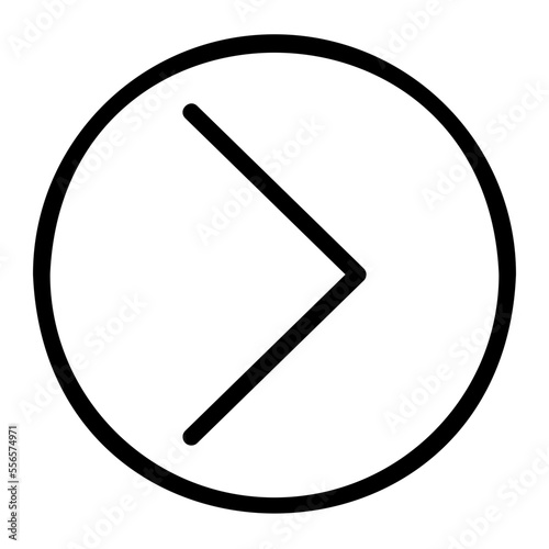right arrow line icon