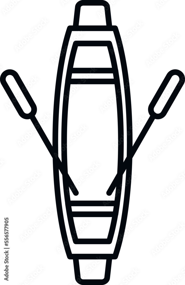 Big floating market icon outline vector. River boat. Food canal